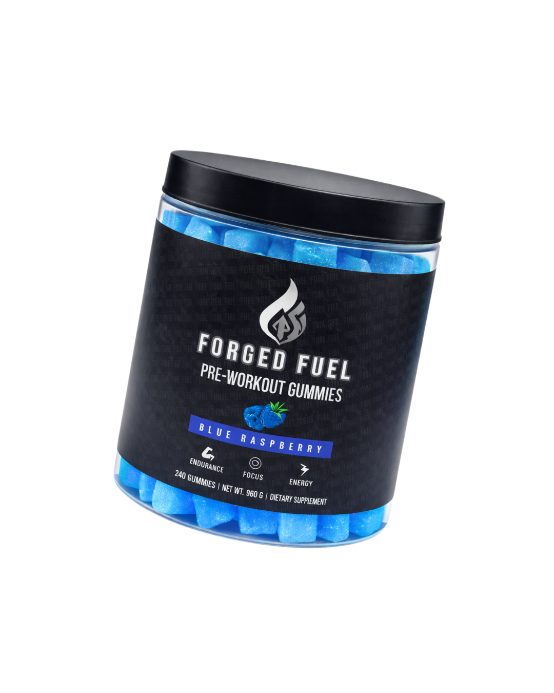 Forged Fuel Blue Raspberry Pre-Workout Gummies